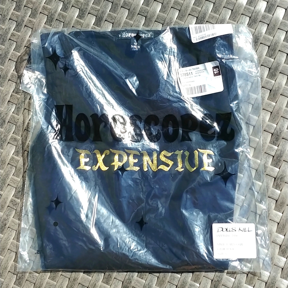 Tank top. Expensive.